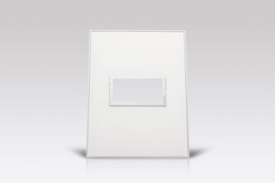 Placa Arteor Mirror White 4X2 1 Posto
