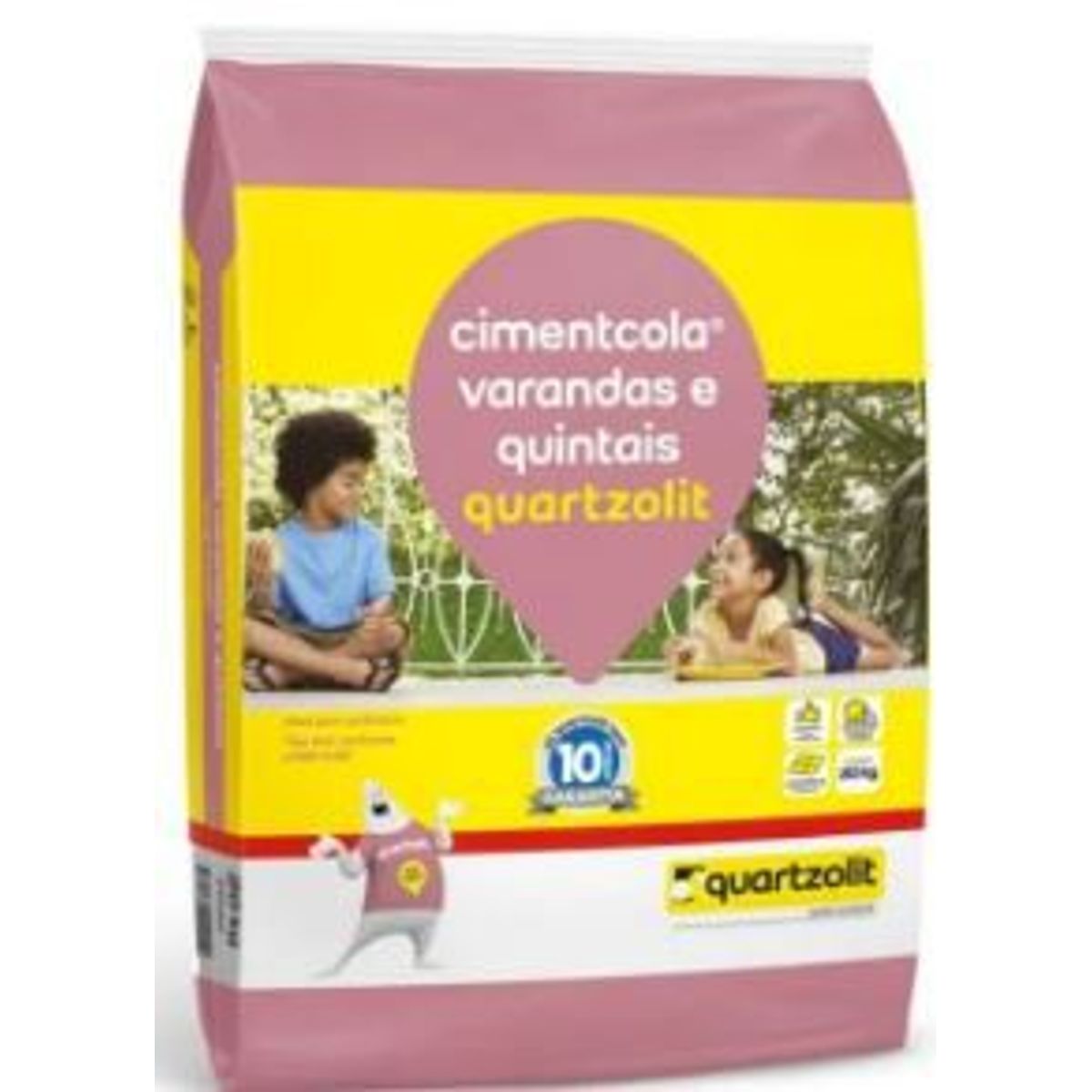 Argamassa Varandas e Quintais Saco com 20Kg Cinza, marca Quartzolit - Foto Principal