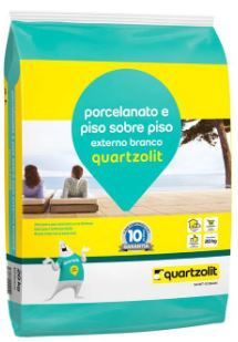 Argamassa Porcelanato e Piso Sobre Piso Externo com 20Kg Branco