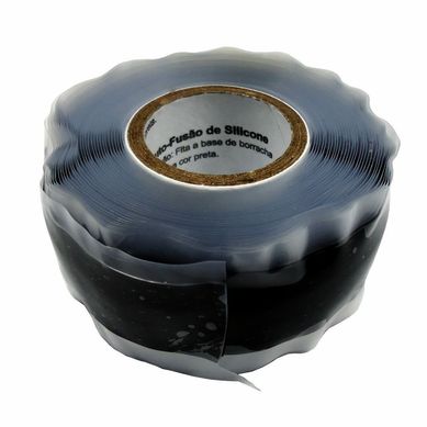 Fita de Silicone de Auto Fuso 5m Preto