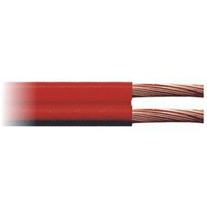 Cabo Paralelo para Som 800w 4 Ohms Preto e Vermelho