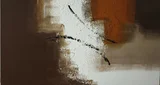 Quadro Artesanal com Textura 55x110cm Marrom
