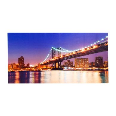 Quadro Digital Estampado Manhattan Uniart 55 x 110 cm