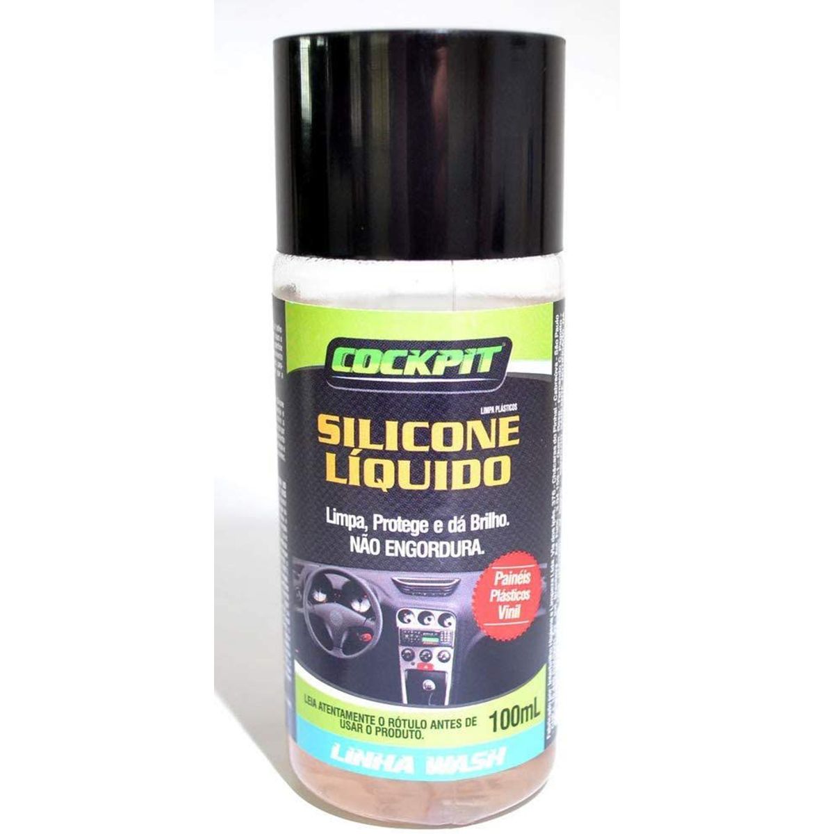 Silicone Veicular Cockpit 100ml Transparente, marca Rodabrill - Foto Principal