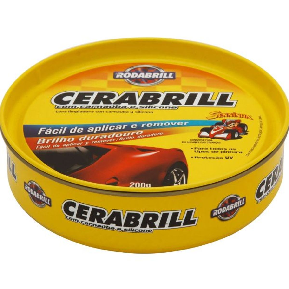 Super Cera Automotiva Spray Suncar Cerabrill 200g, marca Rodabrill - Foto Principal