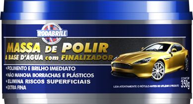 Massa de Polir com Cera  Base D'gua com Finalizador 350g