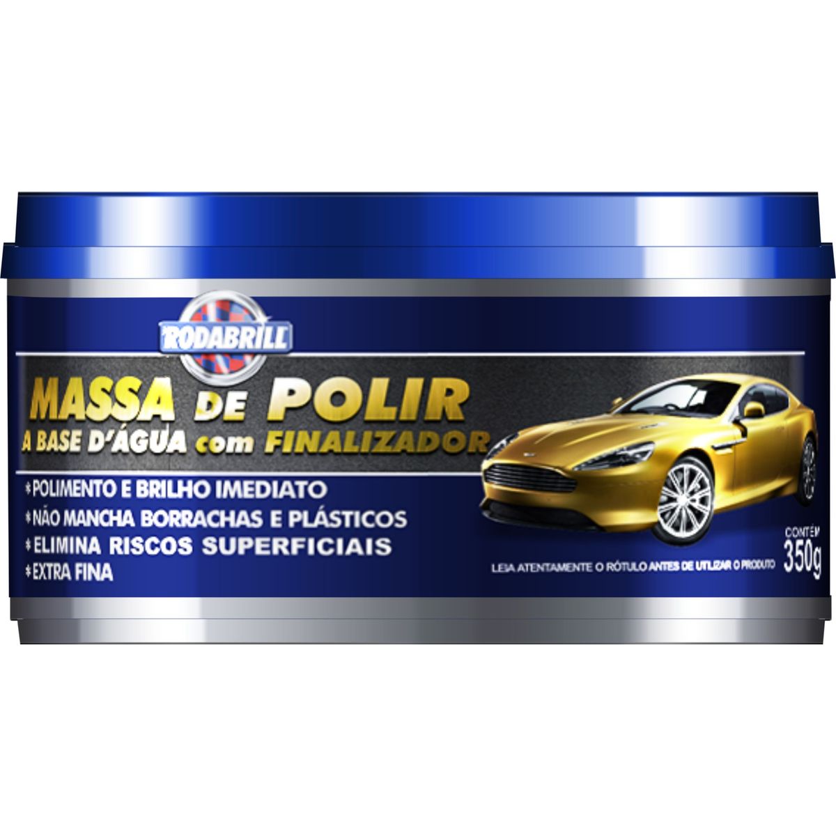 Massa de Polir com Cera à Base D'água com Finalizador 350g, marca Interbrilho - Foto Principal