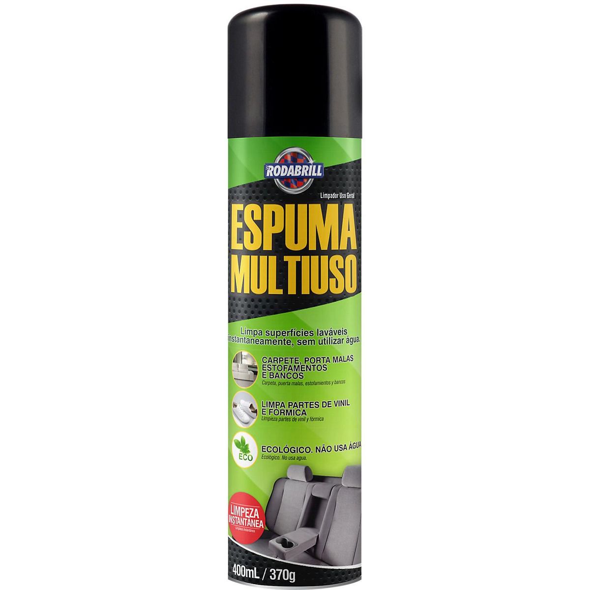 Limpador Instantâneo Espuma para Limpeza Multiuso Rodabrill 300ml, marca Rodabrill - Foto Principal