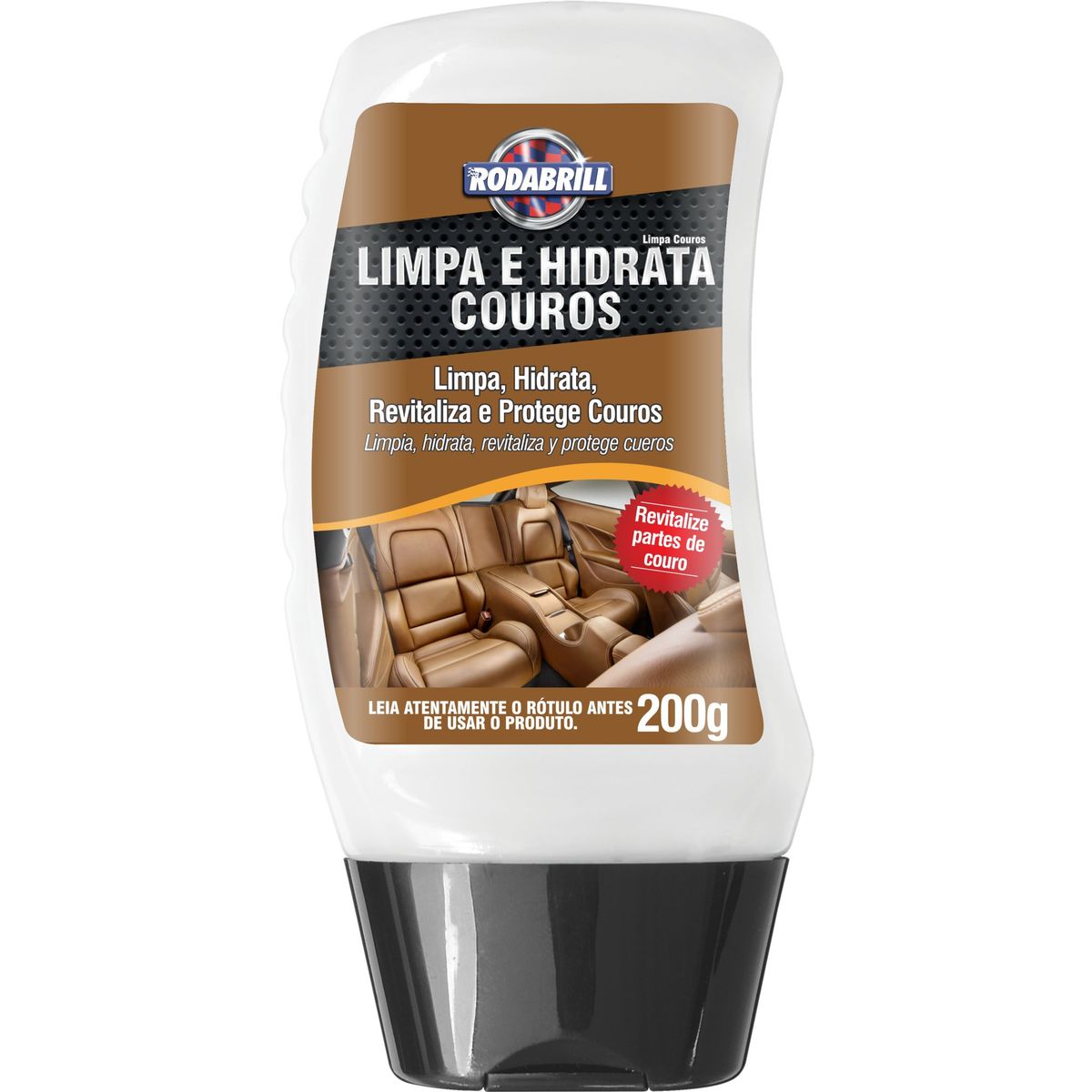 Limpa e Hidrata Couros 200ml, marca Rodabrill - Foto Principal