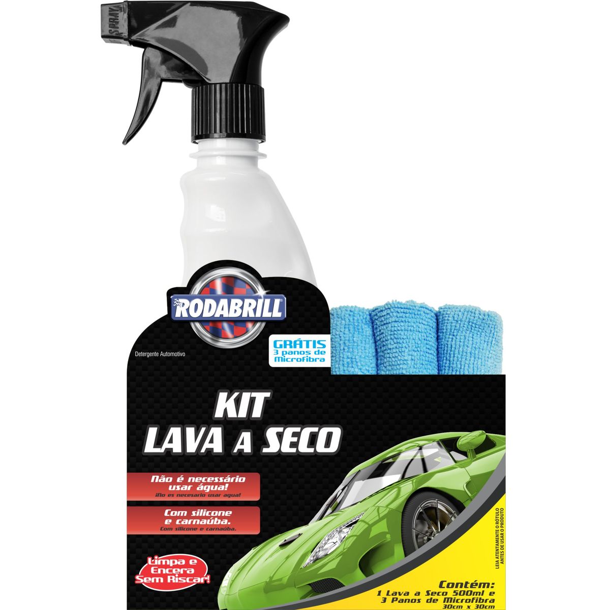 Kit Lavagem à Seco Interbrilho, marca Rodabrill - Foto Principal
