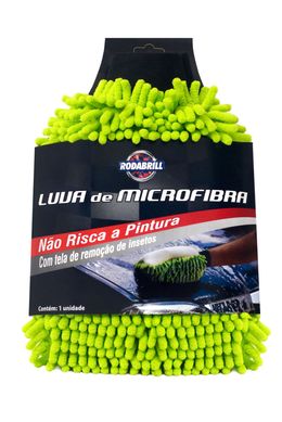 Luva de Microfibra Rodabrill para Lavagem Automotiva