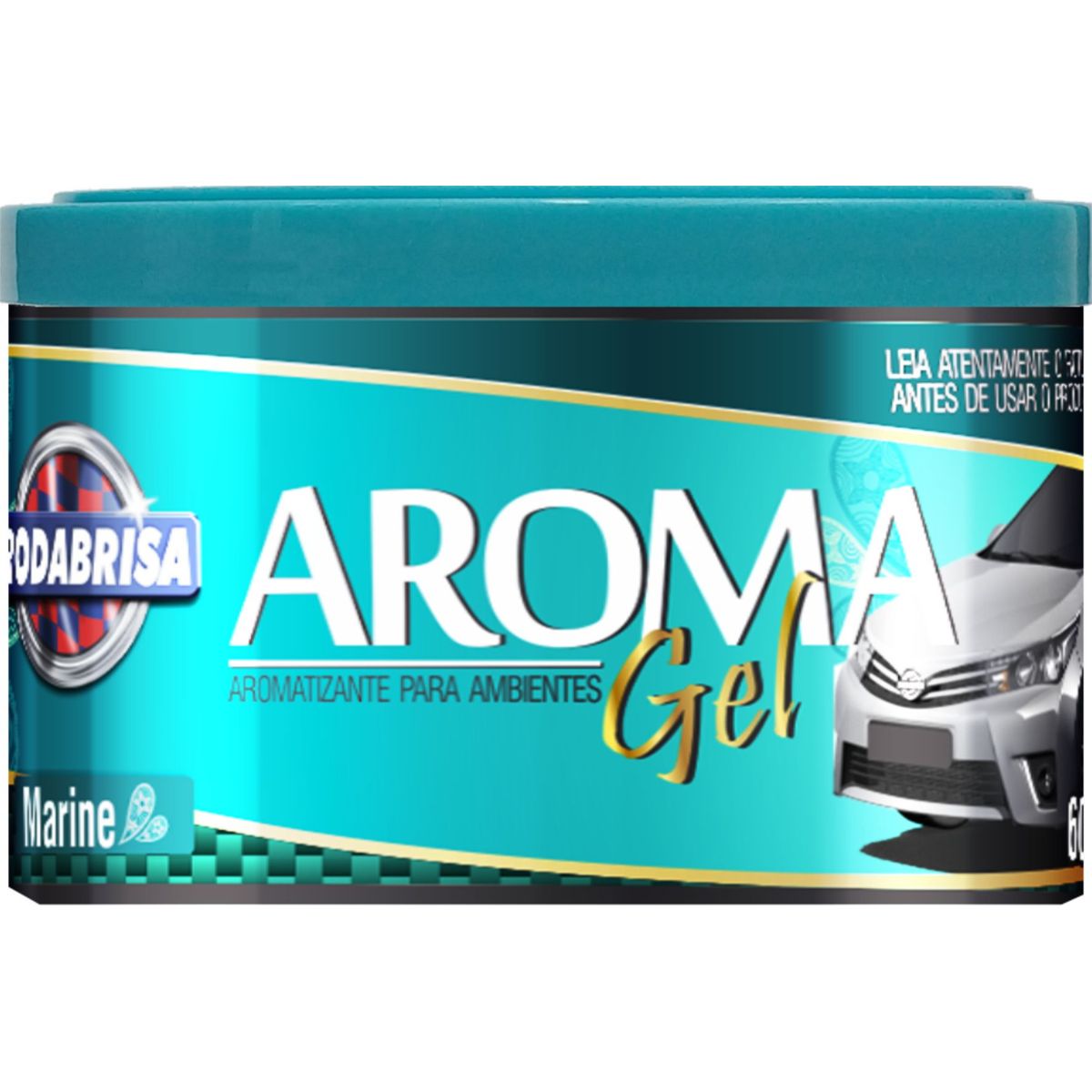 Aroma Veicular em Gel RodaBrisa Marine 60gr, marca Rodabrill - Foto Principal