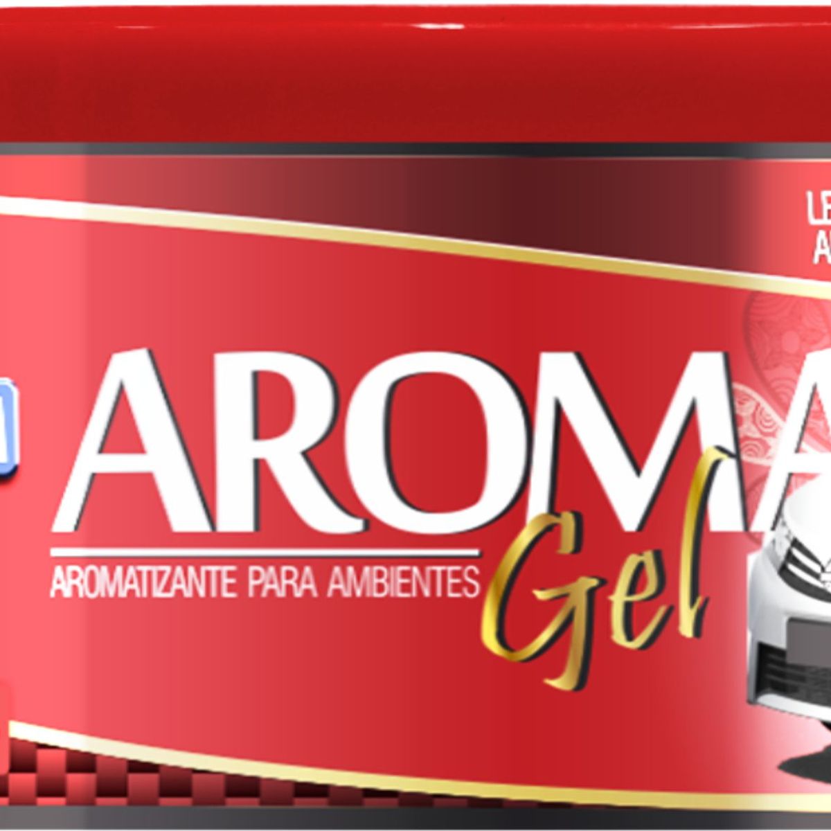 Aroma Veicular em Gel RodaBrisa Morango 60gr, marca Interbrilho - Foto Principal