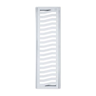 Conjunto Grelha/ Porta Grelha Costa Navarro Leve 15 x 50cm Alumino Branco
