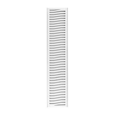 Conjunto Grelha/ Porta Grelha Costa Navarro Leve 20 x 100cm Alumino Branco