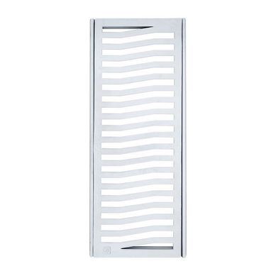 Conjunto Grelha/ Porta Grelha Costa Navarro Leve 20 x 50cm Alumino Branco