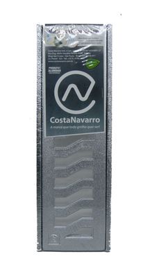 Conjunto Grelha de Alumnio Martelado Cromado 10X30Cm