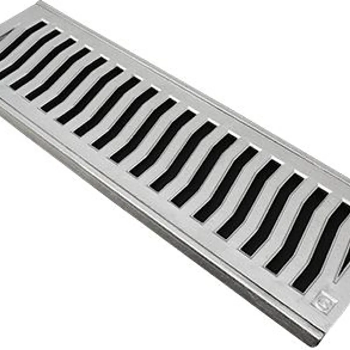Conjunto Grelha / Porta Grelha Leve Grelha Alumínio Martelado Cromado 15X50Cm, marca Costa Navarro - Foto Principal