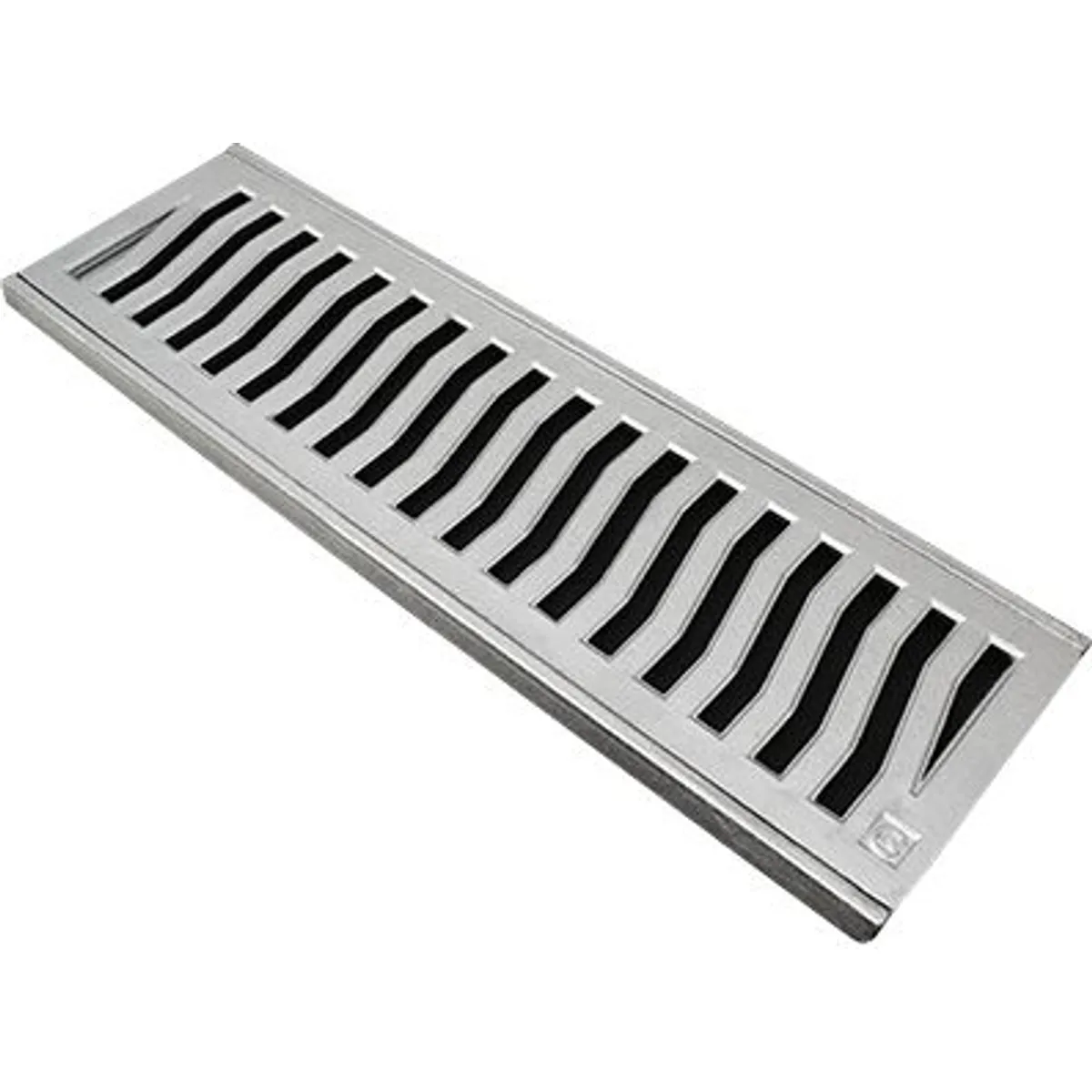 Conjunto Grelha / Porta Grelha Leve Grelha Alumínio Martelado Cromado 15X50Cm, marca Costa Navarro - Foto Principal