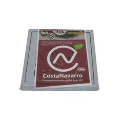 Conjunto Grelha / Porta Grelha Quadrada Reforçada Grelha Alumínio Martelado Cromado Telado 15X15Cm