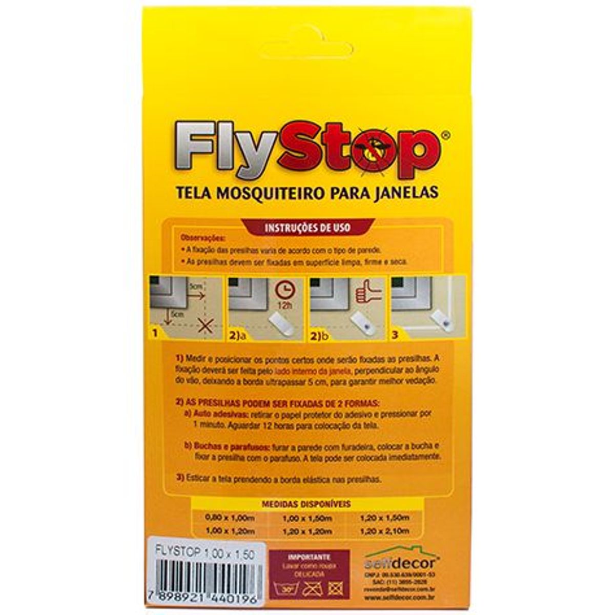 Tela Mosquiteiro para Janela Plus 100x80cm, marca Selfdecor - Foto 2