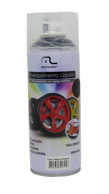 Spray Envelopamento Lquido 400ml Preto Fosco