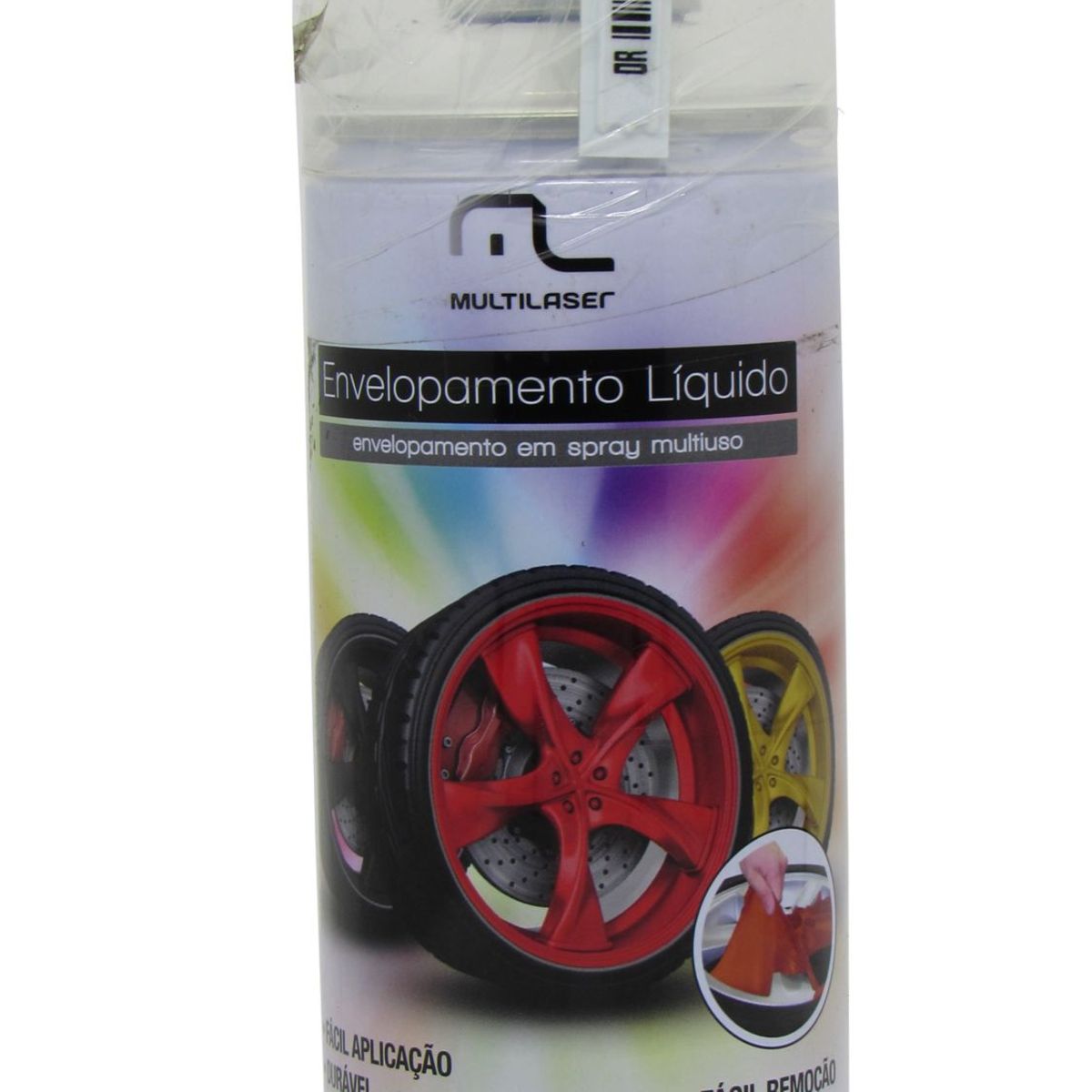 Spray Envelopamento Líquido 400ml Branco Fosco, marca Multilaser - Foto Principal