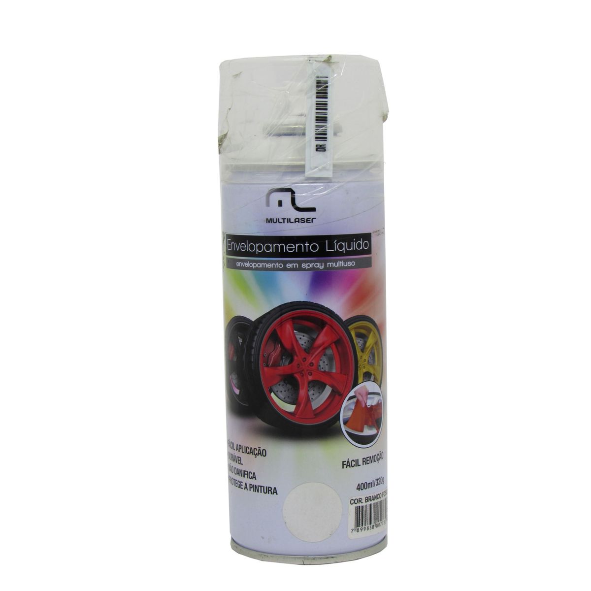 Spray Envelopamento Líquido 400ml Branco Fosco, marca Multilaser - Foto Principal