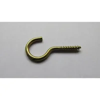 Gancho Bicromatizado para Madeira 17x50mm 100 Peças Dourado