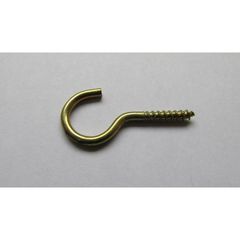 Gancho Bicromatizado para Madeira 17x50mm 100 Peças Dourado