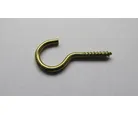 Gancho Bicromatizado para Madeira 17x60mm 100 Peças Dourado