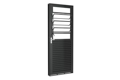 Porta Basculante Ao Fundo Primer Cinza Esquerda 215x83x6cm Romex