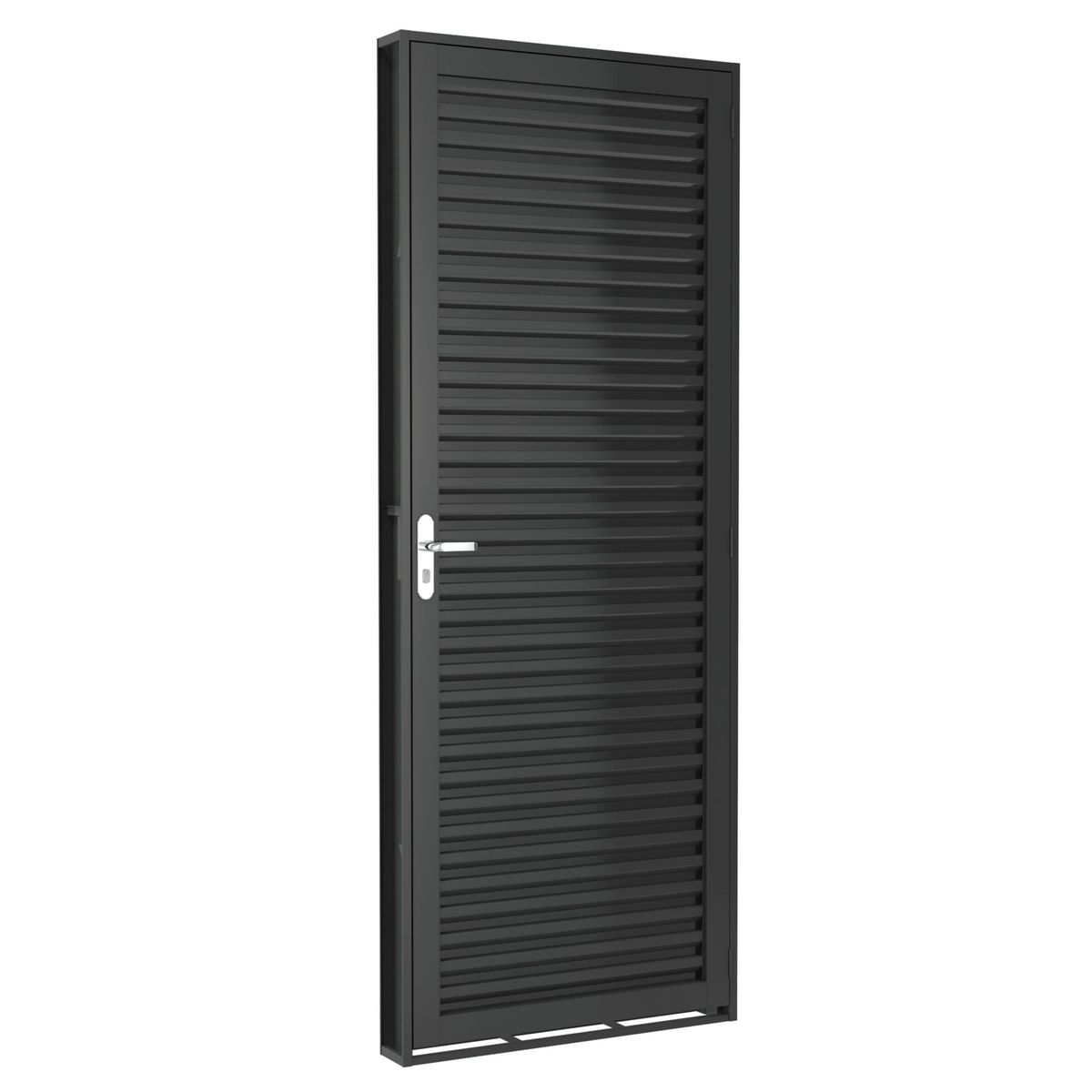 Porta Veneziana Fundo Primer Cinza 215x83x12cm, marca Ramassol - Foto Principal
