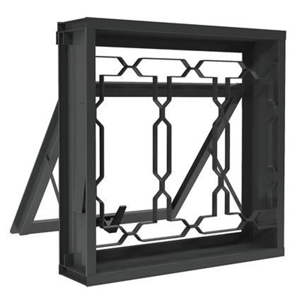 Janela Maxim-ar Aço Fundo Primer Cinza Corrente 60x80x12cm Fortsol, marca Ramassol - Foto 2
