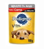 Ração Úmida Sachê Vital Pro para Cães Adultos Sabor Carne ao Molho 100g
