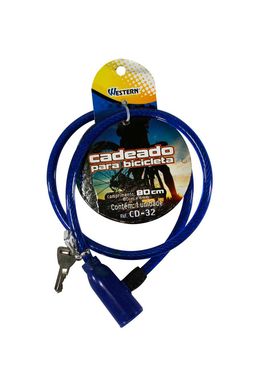 Cadeado Flexvel para Bike 80cm Azul
