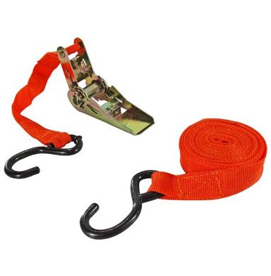 Fita para Prender Carga com Catraca 5M Laranja 