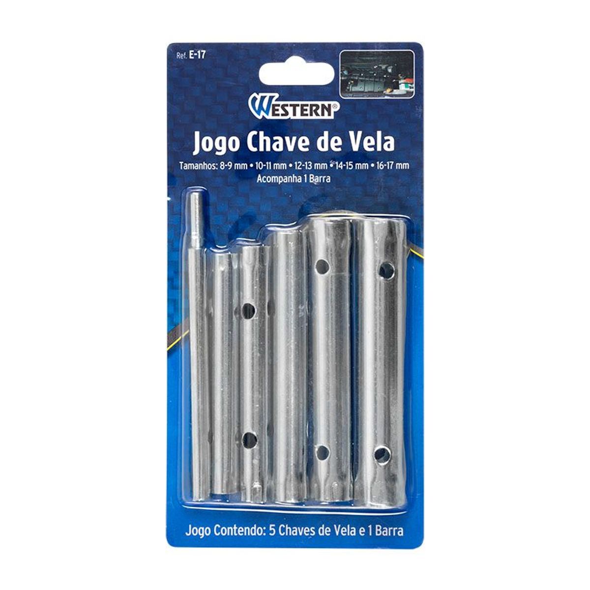 Jogo de Chave de Vela E-17 5 Peças Western, marca Western - Foto 2