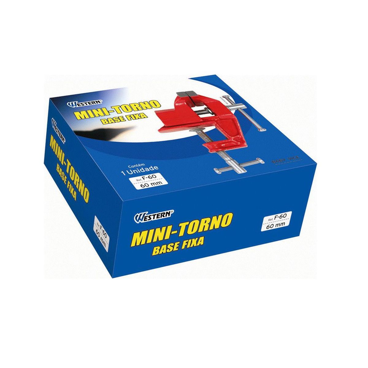 Torno Base Fixa 60mm Vermelho, marca Western - Foto 2