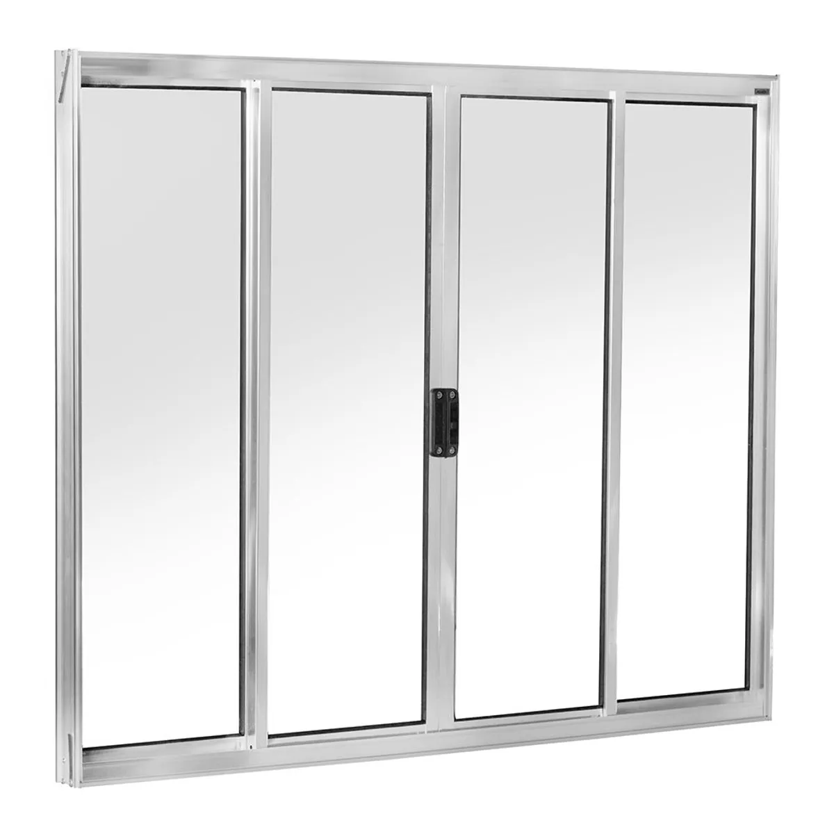 Janela de Correr Alumínio Brilhante 4 Folhas Central 100x120x5cm Ecosul, marca Esquadrisul - Foto Principal