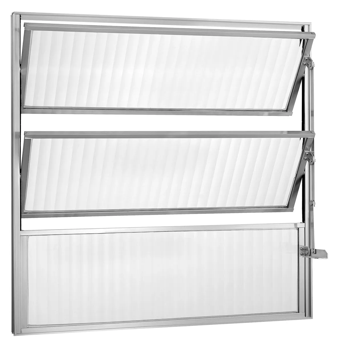 Janela Basculante 3 Basc Alumínio Brilhante 80x60x2,5cm Ecosul, marca Esquadrisul - Foto 2