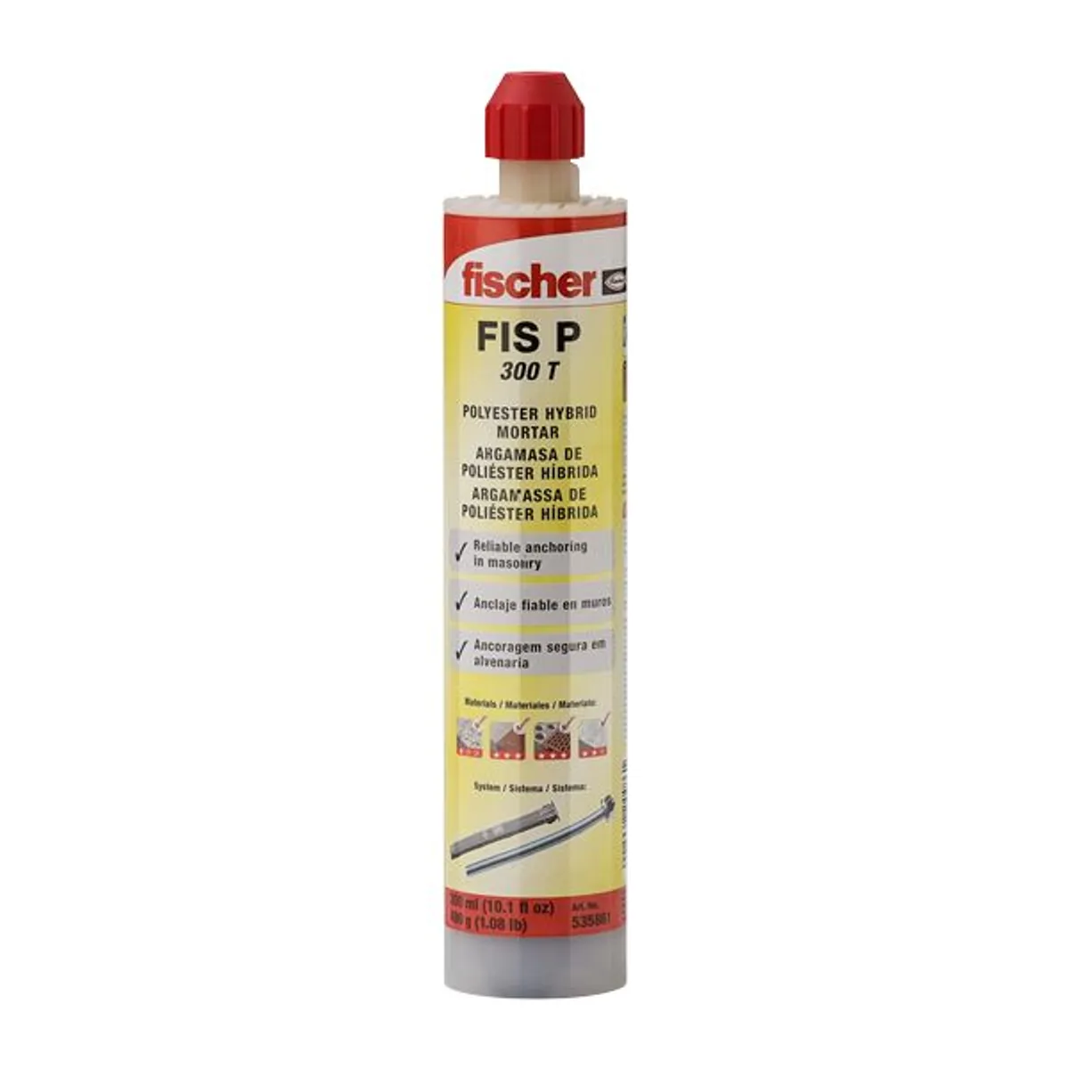 Bucha Química Fis P 300 T Cinza, marca Fischer - Foto Principal