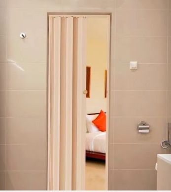 Porta Sanfonada de PVC 210x60cm Bege Easy Lock
