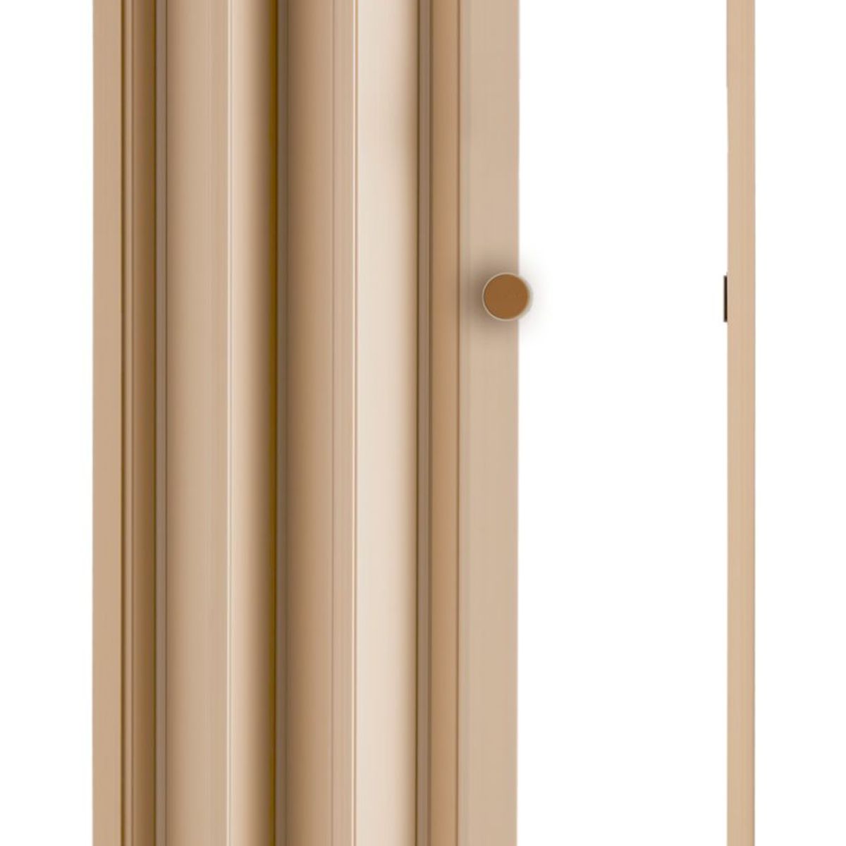 Porta Sanfonada de PVC 210x70cm Bege Prática, marca Araforros - Foto Principal