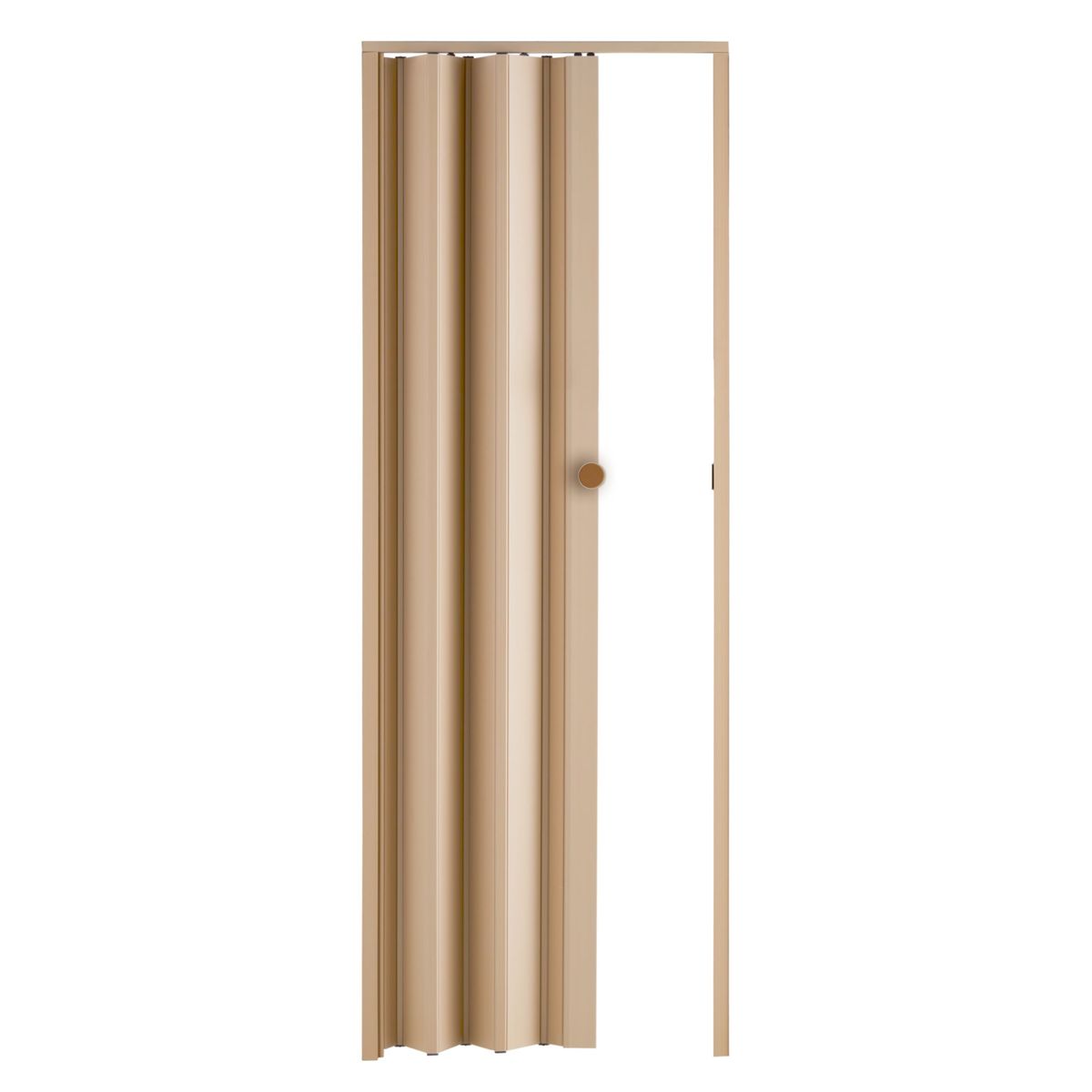 Porta Sanfonada de PVC 210x70cm Bege Prática, marca Araforros - Foto Principal
