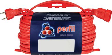 Prolongador 3 Pinos 2P+T 10A Cabo Pp com 20m