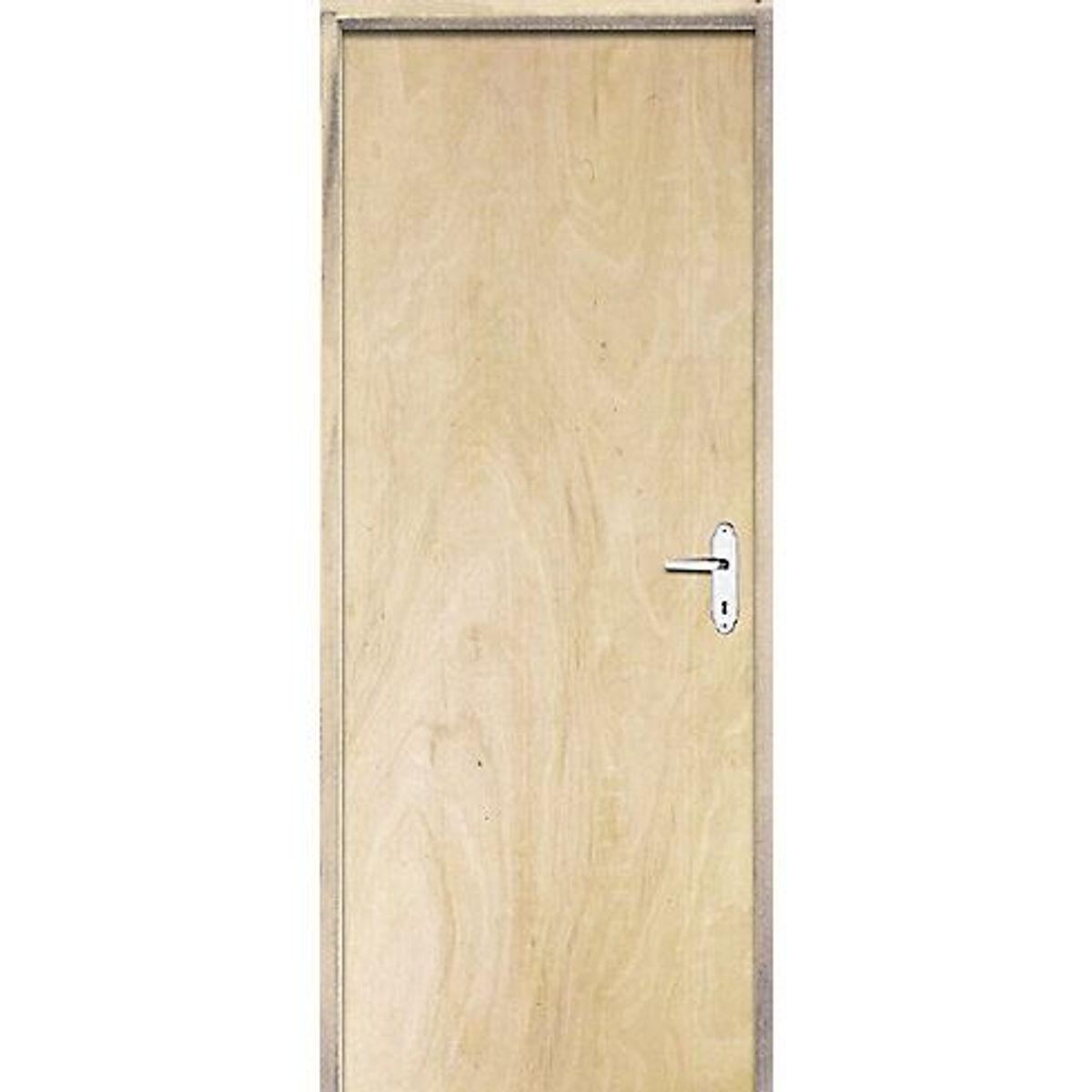Porta Montada de Giro Lisa de Madeira Sarrafeada Pinus Abertura Lado Direita 210x82x9cm Economica, marca LG Sidney - Foto Principal