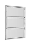 Janela Basculante de Alumínio Vidro Mini Boreal 60x80cm Branco Pop