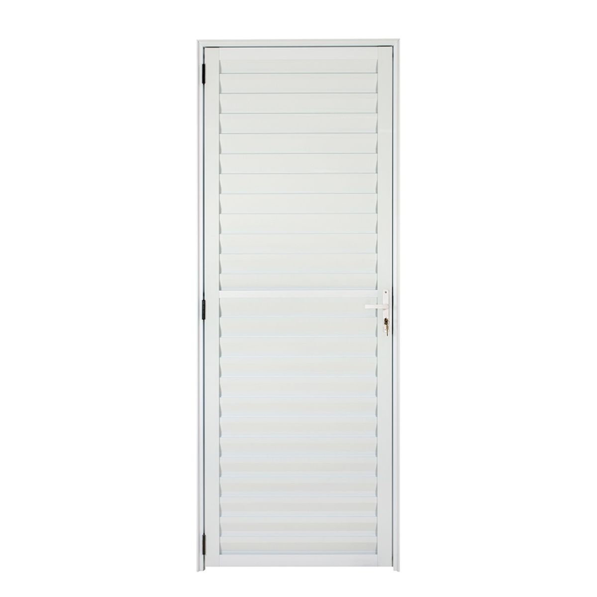 Porta Veneziana Alumínio Branco Direita 210x80x5cm Ecosul, marca Esquadrisul - Foto Principal