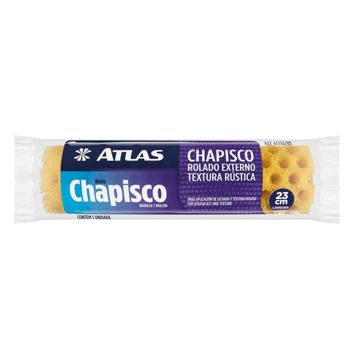 Rolo para Textura Rústica e Chapisco 23cm REF-AT110/85, marca Atlas - Foto Principal